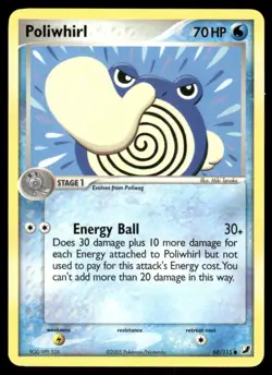 Pokemon Tcg Poliwhirl #68 Pokemon Unseen Forces LP - Image 1