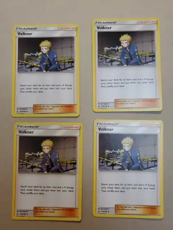 4x VOLKNER 135/156- ULTRA PRISM Pokemon Card- Uncommon Trainer- NM/MINT - Image 1