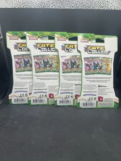 Pokemon TCG: XY Fates Collide Sleeved Booster Pack Art Bundle (Set 4) SEALED - Image 2