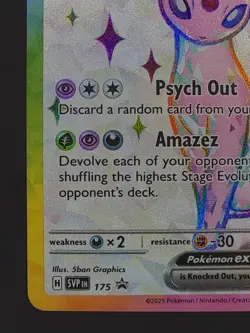 Espeon ex 175 Black Star Promo SVP NM Prismatic Evolutions Pokemon TCG - Image 4