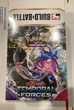 Pokemon Scarlet & Violet Temporal Forces BUILD AND BATTLE DISPLAY Sealed Case - Image 1