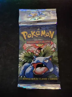 21.19g Wizards of the Coast Pokemon Base Set Booster Pack 742818061582 - Image 1