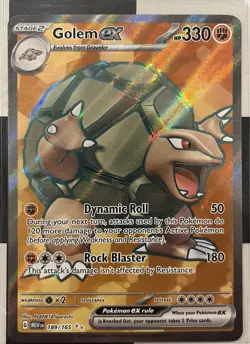 Pokemon Scarlet and Violet 151 Full Art Golem ex 189/165 - Image 1