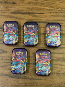 Pokemon TCG Mega Evolution Heroes Venusaur Mini Tin Sealed New Volume Discount - Image 2