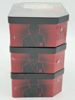Lot of (3) Pokemon TCG Scarlet & Violet Team Rocket Tins SEALED NEW - Image 3
