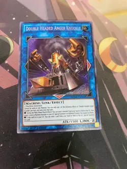 YUGIOH - DOUBLE HEADED ANGER KNUCKLE - SECRET RARE - BLHR - NM - 1ST ED - Image 1
