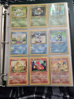 pokemon cards binder collection rare cards Charizard Blastoise Etc. All English - Image 1