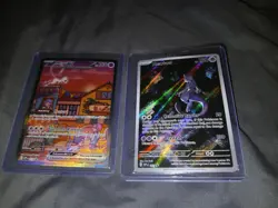 Mew Ex 053 & Mewtwo 052 Black Star Promo Cards Scarlet And Violet 151 - Image 2