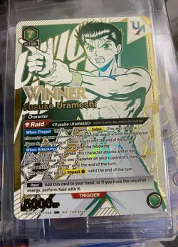 Union Arena (Sealed) Yusuke Urameshi Rare Battle Winner Card Yu Yu Hakusho - Image 1