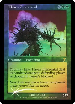 Thorn Elemental (NM) Foil #273 7th Edition 7ED Rare Elemental Magic card MTG - Image 1