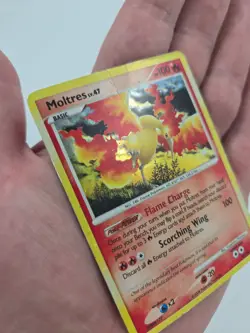 Moltres LV.47 10/100 Majestic Dawn Holo Pokemon TCG Card MP - Image 4