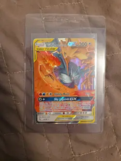 Pokemon TCG Moltres Zapdos Articuno Tag Team GX 44/68 Hidden Fates Holo Card - Image 1