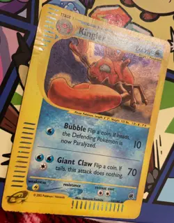 Pokemon TCG Kingler Expedition Base Set Card 015/165 Holo Foil - Image 5