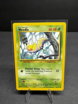 WEEDLE - 69/102 - Base Set - Pokemon Card - MP - Image 1