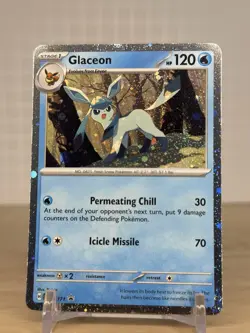 Pokemon Glaceon Prismatic Tech Sticker 171 Black Star Promo Card - Image 3
