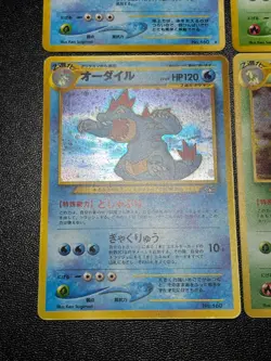 Typhlosion Meganium Feraligatr Neo Genesis Premium File Japanese Pokemon Card - Image 3