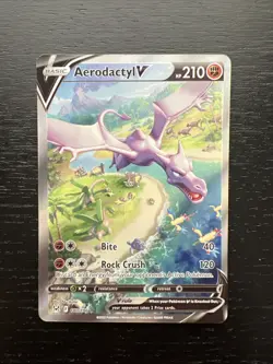 Aerodactyl V Alternate Full Alt Art Holo Card 180/196 Lost Origin 💎NM++💎 - Image 1