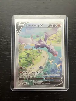 Aerodactyl V Alternate Full Alt Art Holo Card 180/196 Lost Origin 💎NM++💎 - Image 3
