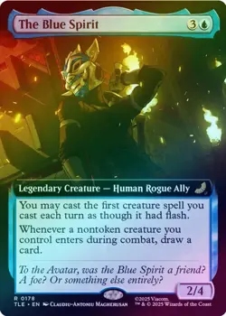 The Blue Spirit - Ex Art - Foil - NM - (178) MTG Avatar: The Last Airbender - Image 1