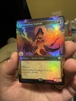 MTG Firebending Student 0342 Foil Extended Art Avatar The Last Air Bender - Image 1