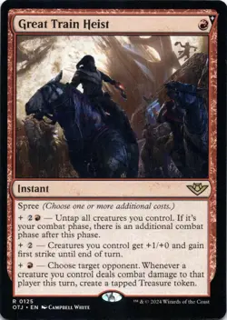Great Train Heist Outlaws of Thunder Junction Magic MTG NM - Image 1