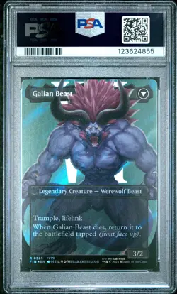 4855 Vincent Galian Beast 2025 MTG Final Fantasy #0528 Surge Foil PSA 10 - Image 2