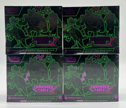 (4) Pokemon Scarlet Violet PC exclusive Shrouded Fable Elite Trainer Box SEALED - Image 1
