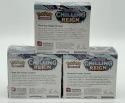 Lot of (3) Pokemon TCG Sword & Shield Chilling Reign Booster Boxes SEALED - Image 2