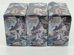 Lot of (3) Pokemon TCG Sword & Shield Chilling Reign Booster Boxes SEALED - Image 5