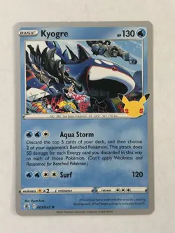 2023 Pokemon World Championships Deck Variant Kyogre 003/025 NM - Image 1