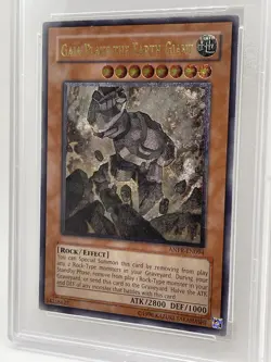 Gaia Plate The Earth Giant PSA 9 MINT Ultimate Rare 2009 ANPR-EN094 Yugioh Unlim - Image 3