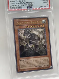 Gaia Plate The Earth Giant PSA 9 MINT Ultimate Rare 2009 ANPR-EN094 Yugioh Unlim - Image 5