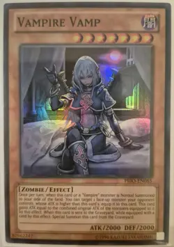 YuGiOh Vampire Vamp Super Rare PRIO-EN085 - Image 1