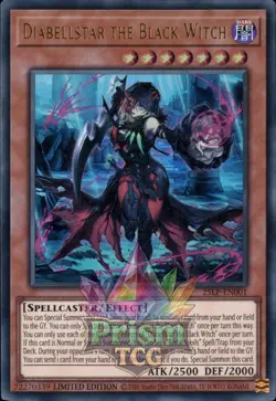 Diabellstar the Black Witch ultra rare 25LP-EN001 Yugioh - Image 1