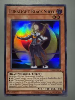 YUGIOH LUNALIGHT BLACK SHEEP ASIA ENGLISH EDITION CR08-AE028 SUPER RARE - Image 1