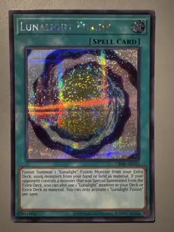 YUGIOH LUNALIGHT FUSION (SPELL) ASIA ENGLISH EDITION CR08-AE042 SECRET RARE - Image 1