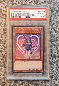 Yugioh PSA 10 Dark Magician Girl MVP1-ENS56 Secret Rare 1st Edition MINT - Image 1