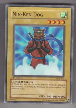 YU-GI-OH Nin Ken Dog Common englisch DCR-002 Nin Ken Hund - Image 1