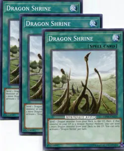 3 X YU-GI-OH DRAGON SHRINE PROMO COMMON MINT OP06-EN020 - Image 1