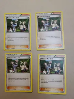 4x Pokemon Fan Club - 107/124 - Uncommon XY: Fates Collide NM Pokemon Cards - Image 1