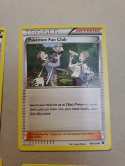 4x Pokemon Fan Club - 107/124 - Uncommon XY: Fates Collide NM Pokemon Cards - Image 2