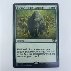 MTG Overwhelming Stampede #208 Commander 2014 Green Sorcery Card LP Magic - Image 1