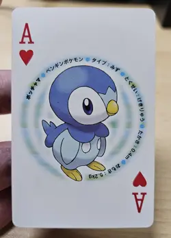 PIPLUP 2007 Japanese Pokemon Dialga Diamond & Pearl Poker Playing Card - Image 3