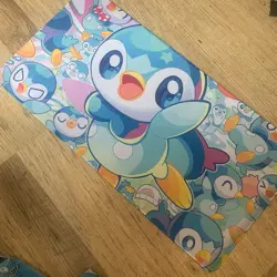 Piplup Rubber Playmat Play Mat For Tcg Trading Card Game Pokemon Mouse Pad - Image 1