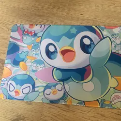 Piplup Rubber Playmat Play Mat For Tcg Trading Card Game Pokemon Mouse Pad - Image 2
