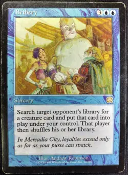 BRIBERY Magic: The Gathering MTG Meracadian Masques MP-LP PICK YOUR CARD - Image 1