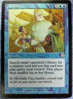 BRIBERY Magic: The Gathering MTG Meracadian Masques MP-LP PICK YOUR CARD - Image 3