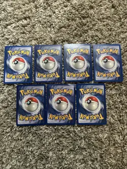 Lot Of 7 Vintage Pokemon Cards : Machoke, Graveler, Rhydon, Articuno, And More - Image 2