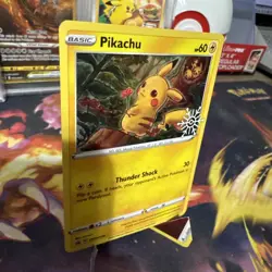 Pikachu SWSH153 - 2022 Black Star Promo Snowflake Stamp Holo Pokemon Card - Image 3