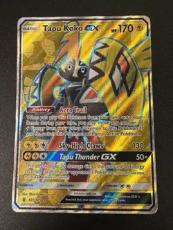 Pokemon TCG Tapu Koko GX Full Art Ultra Rare Card Guardians Rising 135/145 2017 - Image 1